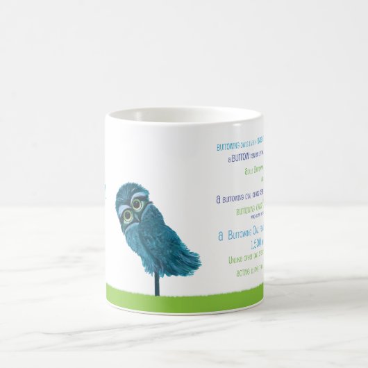 フクロウの装飾を掘り進む岬珊瑚のフロリダ コーヒーマグカップ (中央)