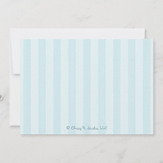 フクロウの誕生の発表の男の子 案内状 (裏面)