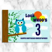 フクロウの誕生日 ポスター