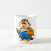 フクロウの読書 コーヒーマグカップ (中央)