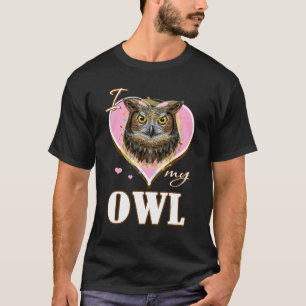 フクロウの贈り物が大好き Tシャツ