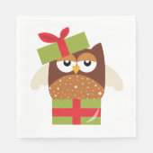 フクロウの贈り物 スタンダードランチョンナプキン (正面)