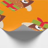 フクロウの贈り物 ラッピングペーパー