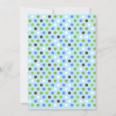 フクロウの赤ちゃんシャワー招待状（男の子） 招待状 (裏面)