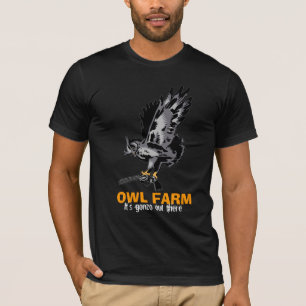 フクロウの農場 Tシャツ