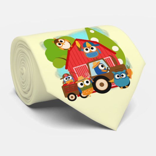 フクロウの農夫 ネクタイ (ロール)