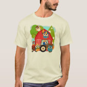 フクロウの農家 Tシャツ (正面)