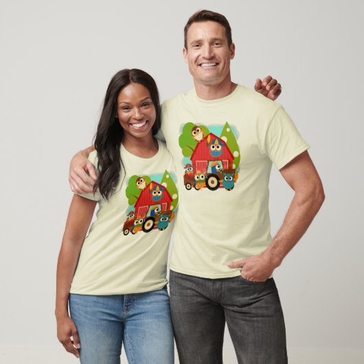 フクロウの農家 Tシャツ (ユニセックス)
