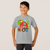 フクロウの農家 Tシャツ (正面フル)