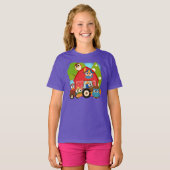フクロウの農家 Tシャツ (正面フル)