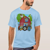 フクロウの農家 Tシャツ (正面)