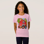 フクロウの農家 Tシャツ (正面フル)