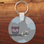 フクロウの道を愛せ！ キーホルダー (正面)