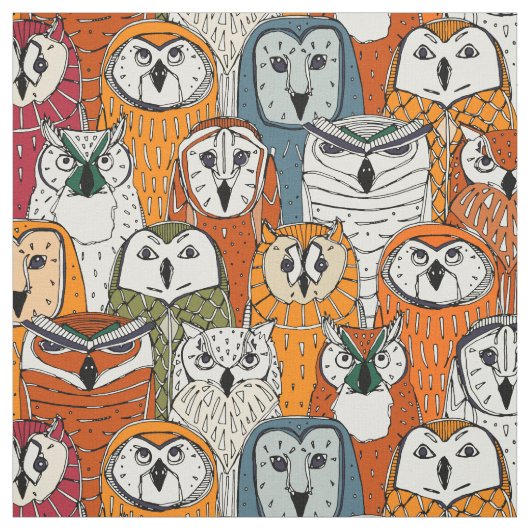 フクロウの錆 ファブリック (見本)
