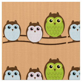 フクロウの集合 ファブリック
