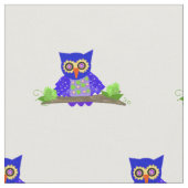 フクロウの集団 ファブリック (クローズアップ)