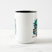 フクロウの面白いコーヒーマグ コーヒー切れマグ マグカップ (中央)
