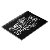 フクロウの面白い格言「歳をとるな、心が若ければ」 ノートブック (左側)