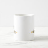 フクロウの面白グッズ コーヒーマグカップ (中央)