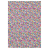 フクロウの顔は鳥の木の葉をダレ模様 テーブルクロス (正面)