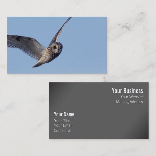 フクロウの飛行 名刺 (正面/裏面)