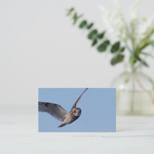 フクロウの飛行 名刺 (スタンド正面)