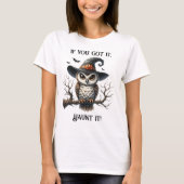 フクロウの魔女オン・ザ・ブランチ Tシャツ (正面)