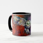 フクロウの魔法のマグ マグカップ (正面左)