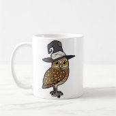 フクロウの魔法使いを掘り進むBirdorable コーヒーマグカップ (左)