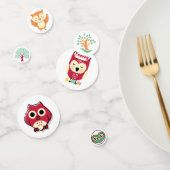 フクロウの鳥のテーブルコンフェッティ コンフェッティ (グループ)