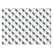 フクロウの鳥イラストレーション テーブルクロス (正面(横))