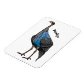 フクロウの鳥イラストレーション マグネット (左側)