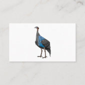 フクロウの鳥イラストレーション 名刺 (裏面)