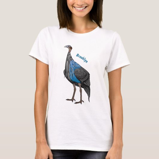 フクロウの鳥イラストレーション Tシャツ (正面)