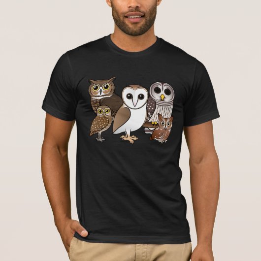 フクロウの鳥取素晴らしりフクロウ五 Tシャツ (正面)