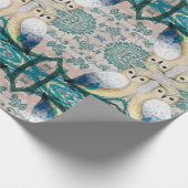 フクロウの鳥 ラッピングペーパー (角)