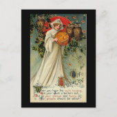 フクロウの鳴き声を聞くと ポストカード (正面)