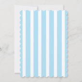 フクロウの1歳の誕生日招待状 招待状 (裏面)