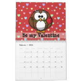 フクロウの2014年 カレンダー (2月 2026)