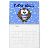 フクロウの2014年 カレンダー (3月 2027)