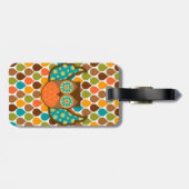 フクロウのBohemeのカスタムな荷物のラベル ラゲッジタグ (裏面横)