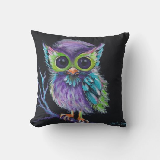 フクロウはあなたの友人です クッション (正面)