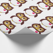 フクロウはあなたを愛している ラッピングペーパー (角)