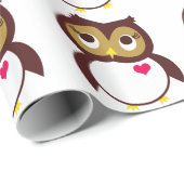 フクロウはあなたを愛している ラッピングペーパー (ロールコーナー)