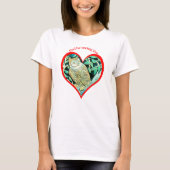 フクロウはあなたを愛している Tシャツ (正面)