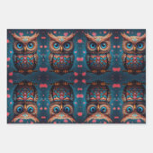 フクロウはいつもあなたを愛している ラッピングペーパーシート (正面2)