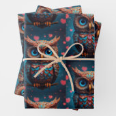 フクロウはいつもあなたを愛している ラッピングペーパーシート (インサイチュ)