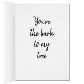 フクロウはいつもロマンチックな素朴な木を愛している (内側 (右))