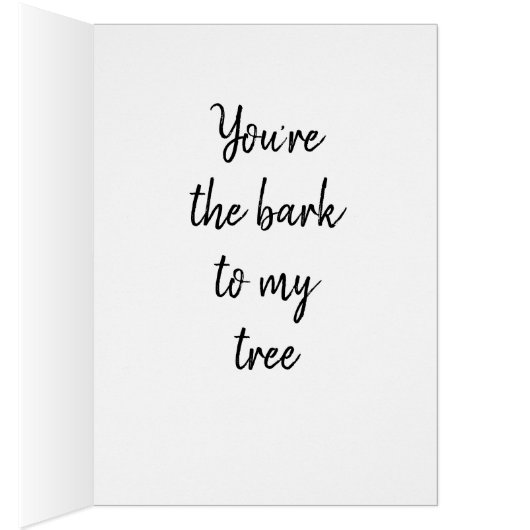 フクロウはいつもロマンチックな素朴な木を愛している (内側 (右))