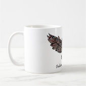 フクロウはいつも君をモザイク装飾に愛してる コーヒーマグカップ (左)